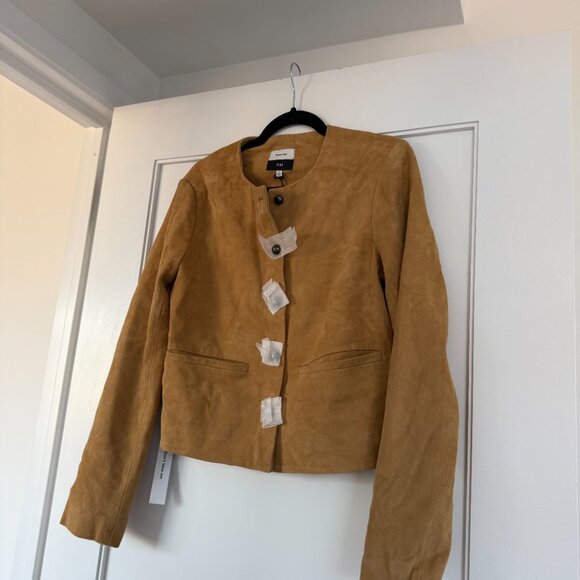NWT Reformation Veda Reed Jacket In Parmesan Suede Leather Sz Small - Picture 5 of 9